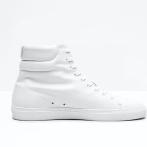 Zadig & Voltaire Men’s Sneakers White Leather High-Top Size FR 43 (US 10)‎